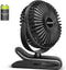 BESKAR Portable Clip on Fan Rechargeable, 4 Speeds Small Battery Operated Fan, USB Desk Fan with Strong Airflow, Sturdy Clamp for Golf Cart Office...