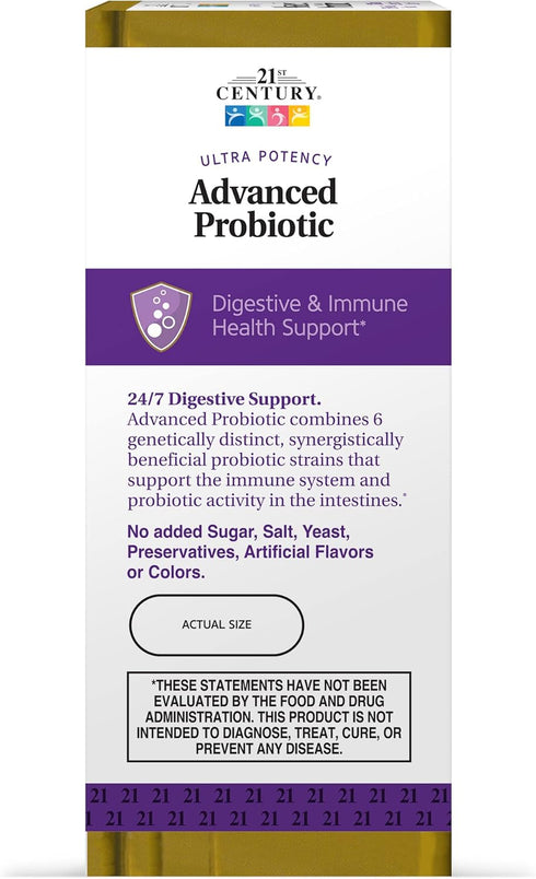 21st Century Advanced Probiotic Capsules, 60 Count (27505)...