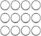 12 PCS Car Oil Drain Screw Washer, M16 Gearbox Oil Drain Plug Anti-Pressure Metal Washer, Replacement OEM 11126AA000 Parts, for Subaru Baja Forest...