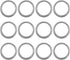 12 PCS Car Oil Drain Screw Washer, M16 Gearbox Oil Drain Plug Anti-Pressure Metal Washer, Replacement OEM 11126AA000 Parts, for Subaru Baja Forest...
