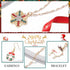 CLOACE 3Pieces Christmas Necklaces Set Red Xmas Snowflake Pendant Necklaces Santa Claus Necklace Christmas Costume Jewelry...