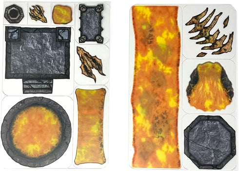 Dragon’s Lair - 24pc Double-Sided Lair & Terrain Pieces for Starters & Masters Alike - Roleplaying Objects for Dungeons & Dragons - Immersive Map ...