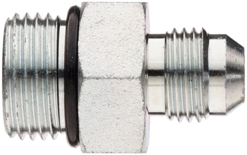 Brennan 6400-12-10-O Steel JIC Flared Tube Fitting, Straight, 3/4" Tube OD JIC Male x 7/8-14 Male Straight Thread O-Ring Boss...