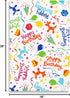 Cackleberry Home Happy Birthday Balloon Dogs Cotton Kitchen Towels 18 x 28 Inches, Set of 3...