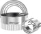 ALLTOP 5 Piece Round Biscuit Cutters with Handle, Stainless Steel Circle Cookie Cutter with Fluted Edge, Professional Baking Essential Tool for Pa...