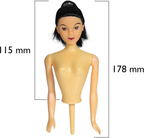 PME Doll Pic for Cake - Aria, Black Hair...