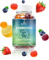 BeLive Prebiotic Fiber & Probiotic Gummies – High Strength Inulin (3g), Dietary Fiber Supplement, Digestive Support for Kids - Strawberry, Lemon, ...