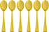 Zappy 100 Disposable Plastic Mini Gold Spoons Gold Plastic Tasting Spoons Gold Dessert Spoon or Ice Cream Spoon Taster Spoons Appetizer Spoons...