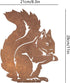 Rusty Squirrel Garden Ornament, Rusty Squirrel Silhouette to Screw in Wood, Metal Garden Decoration, Metal Garden Decor, Fence Topper, Gift Idea f...