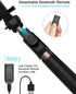 Selfie Stick Tripod with Wireless Remote Controller Pouch Extendable Adjustable Stand Mount Light-Weight V-Log Compatible with All Apple iPhone, S...