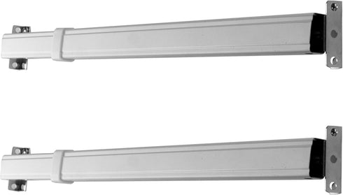 Rod Desyne KSH-0611 Flat Sash Rod (Set of 2), 6-11 inch, White...