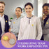 50 Pcs Employee of The Month Lapel Pin Employee Star Recognition Pins Employee Enamel Pins Gold Plated Enamel Employee Pin Performance Reward Pin ...