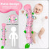 Infant Baby Stuffed Animal Toy for 0 3 6 12 Months Olds, Soft Toys with Musical Crinkle Rattles for Newborn Boy Girl Tummy Time Activity (Pink Cat...