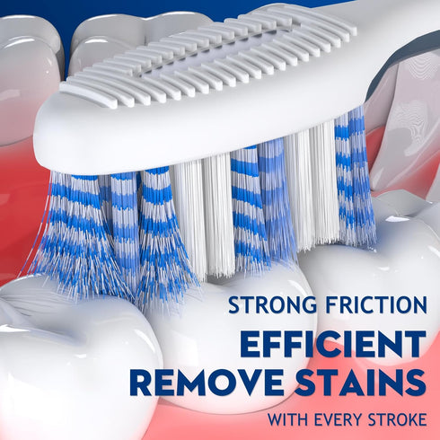 Soft Toothbrushes for Adults Dollar, Manual Toothbrush, Wave Shaped Bristles for Excellent Cleaning Effect, Anti Slip Handle (6 Packs)...