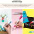 MONAMI Deco Marker 460, Bullet Tip (2.0mm), Water-Based Premium Acrylic Paint Markers for Home Decorations, Arts, Crafts, METALLIC 6-Pack (M-Red, ...