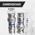 THE CIMPLE CO BNC Compression Connector for RG6 Coaxial Cable - Pack of 4 - Solid Construction with High Grade Metals - Male BNC Connectors for CC...
