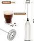 Frother Wand Rechargeable, USB Charging Milk Frother Handheld Powerful Coffee Frother for Coffee Latte, Cappuccino, Mocha, Macchiato, Frappe and P...