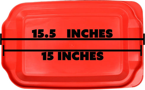Pyrex 233-PC 3qt Red Replacement Food Storage Lid, (Only Fits Pyrex 233 Glass Dish NOT Pyrex C-233 Dish) Made in the USA...