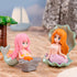3-Pack Mermaid Fish Tank Decorations Ornament Miniature Mermaid Figurines with Simulated Seaweed Fish Playmate for Fish Tank...