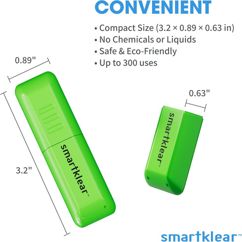 SmartKlear Smart Phone Screen Cleaner - for iPhones, Androids, and More - Cleaner with Carbon Microfiber Tech - Lime Green - 1 Count...