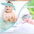 Baby Shower Cap Baby Hair Washing Bath Cap Safe Silicone Protection Bath Cap Soft Adjustable Visor Hat for Protector Head Eye Ear Shampoo Caps for...