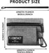 Slim RFID Blocking Zippered Lanyard Wallet - Compact ID Holder & Coin Purse for Men, Women, and Kids - Lightweight Keychain Card Case with 2 Zippe...