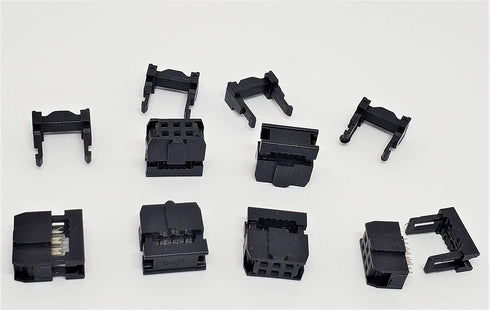 Pc Accessories - Connectors Pro 25-Pack IDC 2X3 6 Pins Dual Row Sockets for Flat Ribbon Cable, 6P 2.54mm 0.1" FC Female Connectors for 0.05" Pitch...