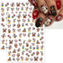 4 Sheets Christmas Nail Art Stickers Cute Cartoon Nail Decals Self Adhesive 3D Nail Art Charms Supplies Xmas Nail Art Design Kawaii Nail Stickers ...