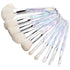 Kingtree Crystal Makeup Brush Set, 10PCS Sparkling Premium Makeup Brushes Professional Synthetic Bristles Foundation Blush Concealer Eyeshadow Mak...