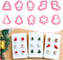 Keoker Christmas Clay Cutters, Christmas Clay Cutters for Jewelry Making, 10 Clay Cutters Shapes Christmas, Christmas Tree Clay Cutter for Earring...