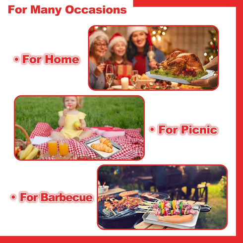 Baking Sheet, Zacfton Stainless Steel Cookie Sheet Baking Pan Tray for Toaster Oven Size 9 x 7 x 1 Inch, Non Toxic & Healthy, Mirror Finish & Easy...