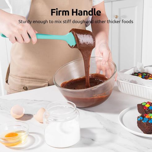 U-Taste Heat Resistant Silicone Spatula - 480ºF Hot-Proof Food Grade Kitchen Baking Bowl Scraper, Flexible and Sturdy Rubber Cooking Utensil for M...