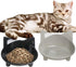 Cat Food Bowl, Non-Slip, Safe Melamine Material, Anti-Skid Base, Shallow Design, Dishwasher-Safe, 14.5cm Diameter...