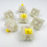 Gateron KS-3X1 Pro V2 Milky Yellow Pre-lubed Switches 5-Pin Linear Switches Compatible with All MX Mechanical Keyboard Game Keyboard Switches(36PC...