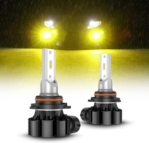 SEALIGHT 9006 LED Fog Light Bulbs Yellow, 600% Brightness 9006 HB4 LED Fog Light, 3000K Amber Strong Penetration 9006 Fog Light Led Bulb Yellow Re...