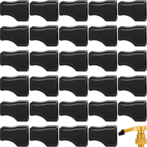 Zhehao 30 Pcs Coffee Syrup Pump Tip Cap Covers Pourer Cap Syrup Covers Black Rubber Caps Fits for Syrup Pump, Pour Dispenser, Oil Liquor Bottle, K...