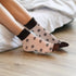 4 Pairs See Through Socks Elastic Womens Sheer Socks Thin Transparent Mesh Socks Clear Nylon Socks Lace Ruffle Sheer Crew Socks Women Fashion...