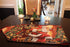 Tache Home Fashion Down The Chimney Santa Claus Christmas Festive Holiday Decorative Tapestry Table Runners, 13x54, red, Green, White, Gold...