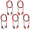 5 Groups 1M Test Leads Set with Alligator Clips,Red and Black Alligator Clips, Clips Electrical, Double-Ended Jumper Wires...