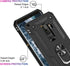 IKAZZ Galaxy S9 Plus Case, Heavy Duty Protective Phone Cover, Shockproof, Magnetic Kickstand, Black...