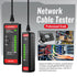 HT812A Network Cable Tester with RJ45 RJ11 Port, Ethernet Cable Tester, Ethernet Tester Tool Fast/Slow Gear, 60V Cable Telephone Line Continuity T...