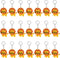 24 Pack Lion Keychains Safari Animal Keychains for Lion Themed Party Favors, Jungle Safari Party Favors, Birthday Party Bag Fillers, School Carniv...