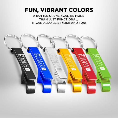 Keychain Bottle Opener - bartender bottle opener - Best Aluminum Bottle/Can Opener - Compact, Versatile & Durable - Vibrant Colors - Premium Keyri...