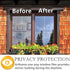 Arthome 17.5 Inch x 6.5 Feet,Silve, One Way Window Privacy Film Daytime Privacy Window Tint for Home Anti UV Static Cling Heat Control Reflective ...