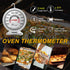 KT THERMO Oven Thermometer150-600°F, Oven Grill Fry Chef Smoker Analog Thermometer Instant Read Stainless Steel Kitchen Cooking Thermometer...