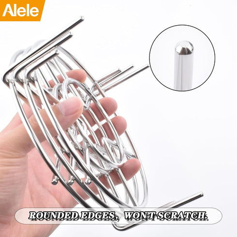 Steam Rack Trivet Stainless Steel Steaming Rack Electric Pressure Cooker steam Rack Stand Diameter 6" 3Pack...