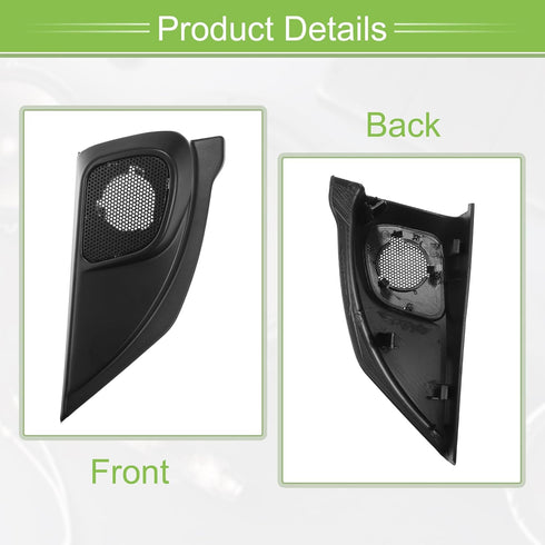 ACROPIX Interior Front Car Door Speaker Window a Pillar Cover Trim Tweeter Speaker Panel Fit for Honda CR-V CRV 12-15 with Screwdriver ABS Black -...