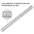2PCS Stainless Steel Ruler Set,12 Inch Metal Scale Millimeter Ruler with Inches and Centimeters,Precision Measuring Tool for Drawing,Baking,for Sc...