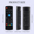 MX3 Air Mouse Voice Remote Control, 2.4G Multifunctional Mini Wireless Keyboard Air Mouse Remote for Android Smart TV Box, 3-Gyro&Gsensor, Project...