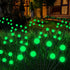 Halloween Decorations Solar Spooky Lights Outdoor - 2PACK 16LED Wind Dance Green Swaying Firefly Lights with Halloween Party Decor, Outdoor Waterp...